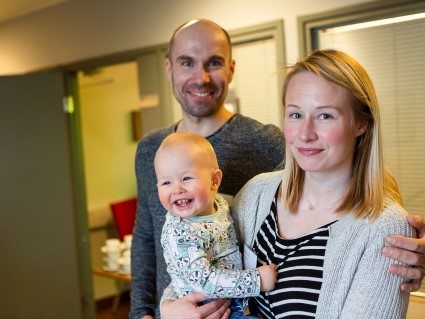 Teemu, Riikka ja Eemi Pietil&auml; osallistuivat koko perheen voimin CARBO-tilaisuuteen Kalajoella tammikuussa.