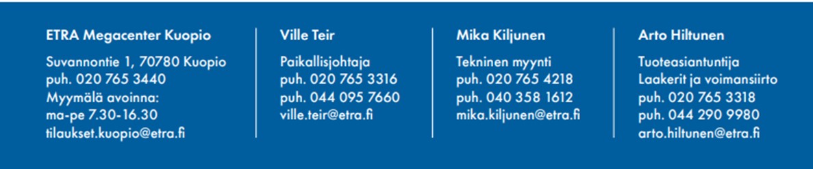 ETRA konttimyym&auml;l&auml; yhteystiedot